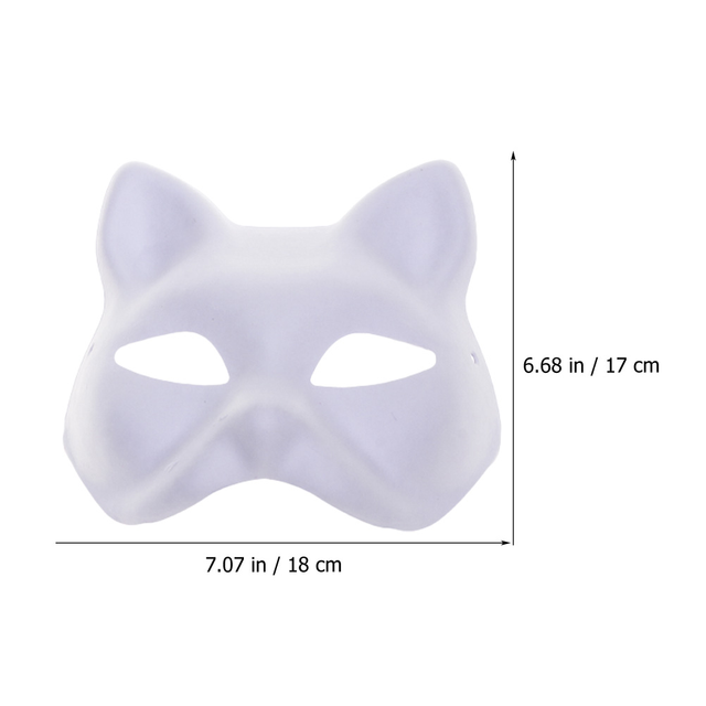 20pcs Paper Masks Blank Cat Masks DIY Blank Masks for Masquerade Cosplay  Party Therian - AliExpress